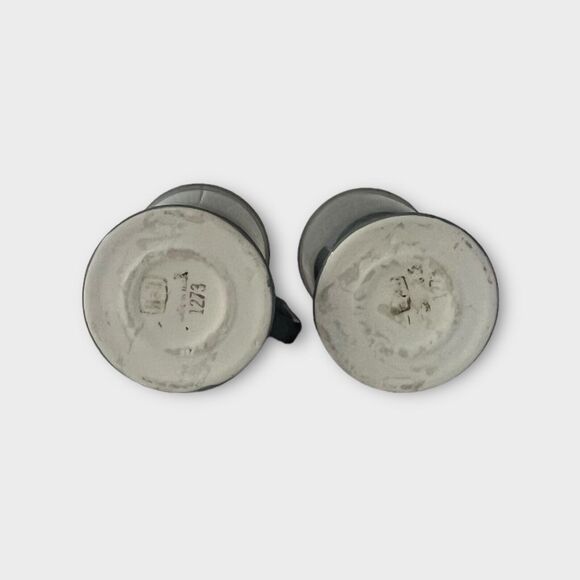 Vintage Hall Made in the USA 1273 Blue Speckled Irish Coffee Mugs Set of 2 - Picture 13 of 16